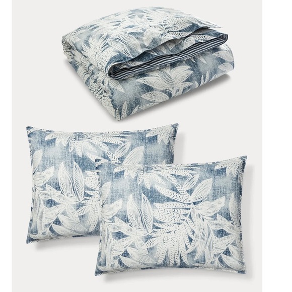 Evan Botanical Palm duvet cover Set, Full/Queen - Picture 4 of 10